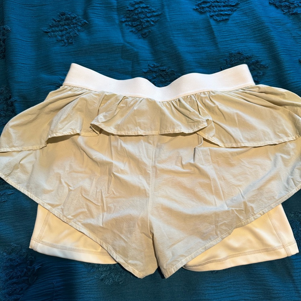 POPFLEX Light Yellow Athletic Shorts size small - Picture 7 of 12